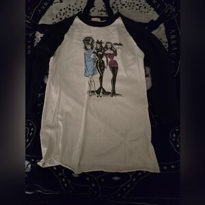 Mischief Made - The Ladies Who Lunch 3/4-Sleeve Raglan Graphic T-shirt